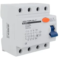 Doktorvolt Fehlerstromschutzschalter Typ A 300mA 25A 4P RCD DV-0799