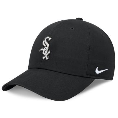 Baseball Cap NIKE "Nike Cap Chicago White Sox Nike OC", Jungen, Gr. M-L, schwarz (mehrfarbig), Baumwolle, Caps