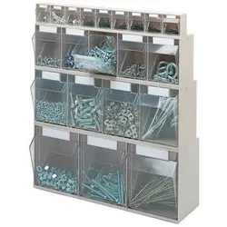 Lockweiler, Dokumentenablage, Klarsichtmagazin H164xB600xT134mm 5 x C Kunststoff blau