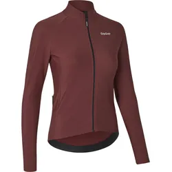 GripGrab Womens Pacr Thermo Langarmtrikot dunkelrot