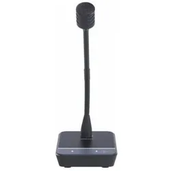 Fonestar Mikrofon Basis und Schwanenhals Mikrofon 32CM Dynamisch Unidirektional, Mikrofon