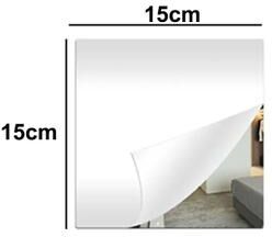 Uplift Picks Shatterproof Self Adhesive Acrylic Mirror Sheet 1.6mm DIY Non Glass Mirror Tile 15x15 Cm