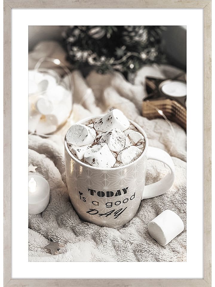 Ars Longa Gerahmter Kunstdruck "Cozy Cocoa" - (L)70 x (B)50 cm - onesize