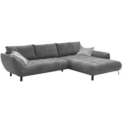 Exxpo by Gala Ecksofa Biarritz Stoff Grau Anthrazit