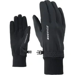 ZIENER Herren Handschuhe Softshell-Handschuhe Idealist WS, Größe 7,5 in Schwarz Schwarz