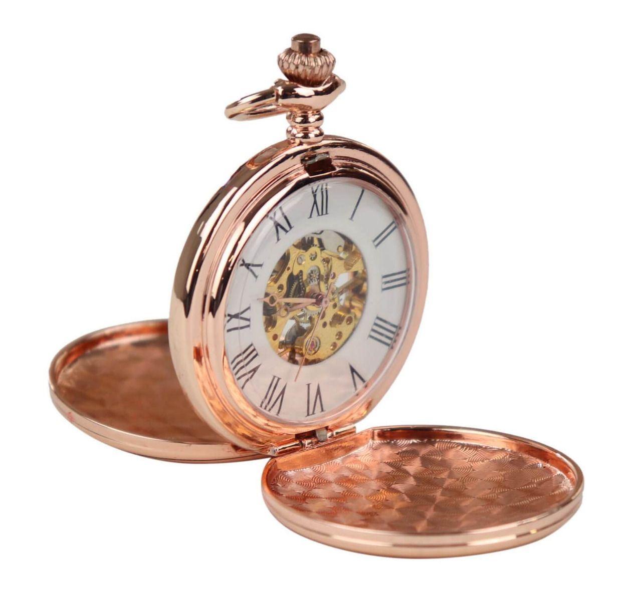 Klassische mechanische Taschenuhr Peaky Blinders Vintage Skelett Automatik