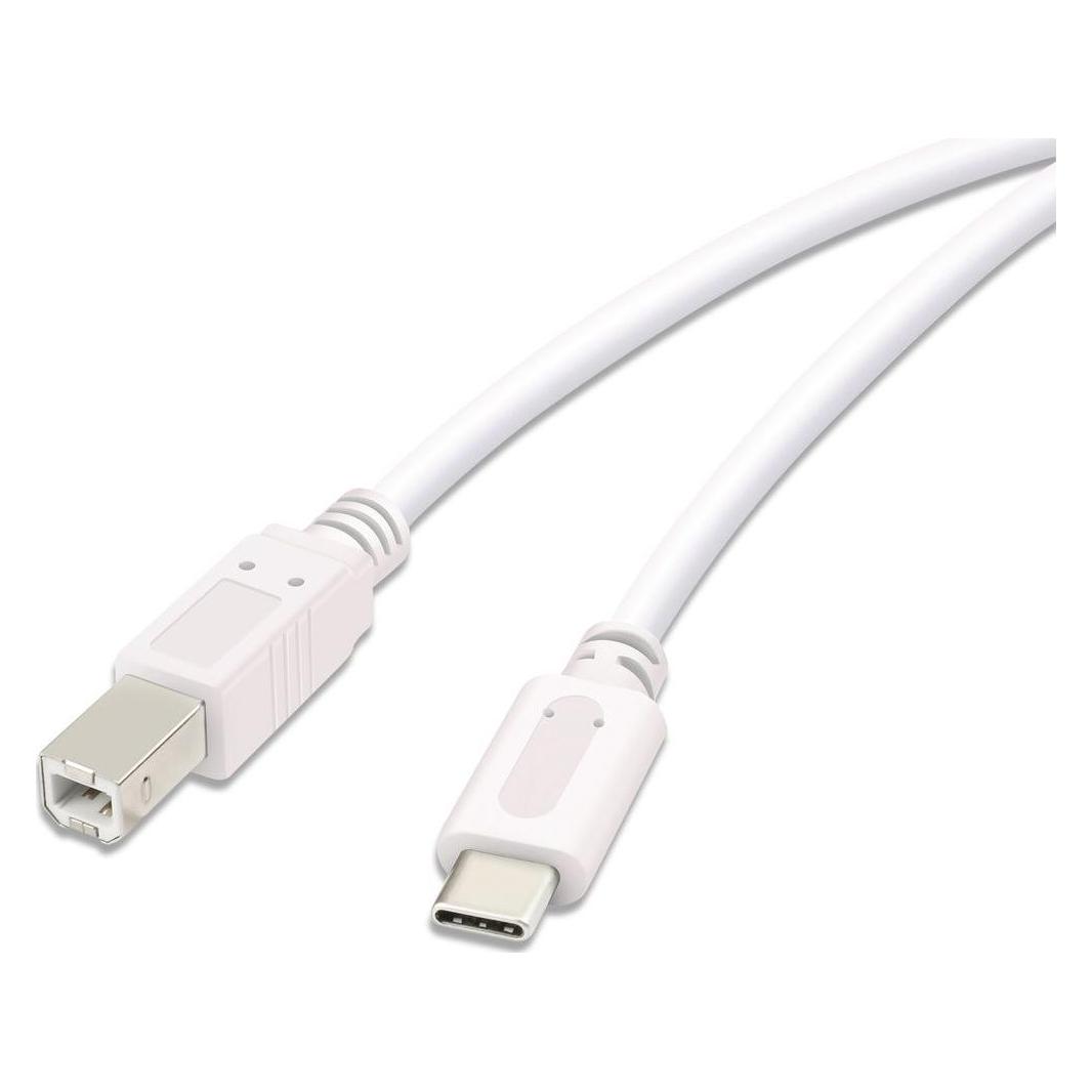 Vivanco kabelis USB-C - USB-B 3m, baltas (45356) (CAT6, 3 m) (45356)