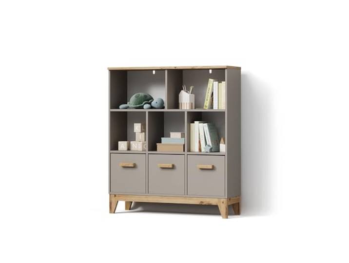 Livinity Kinderregal Mailo , Cashmere/Artisan-Eiche 98.4 x 113.4 cm universelle Speicherlösung