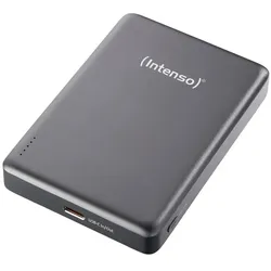 Intenso Powerbank MW10000 Magnetic Wireless, Grau Quick Charge - Funktion, LED Anzeige, MagSafe kompatibel