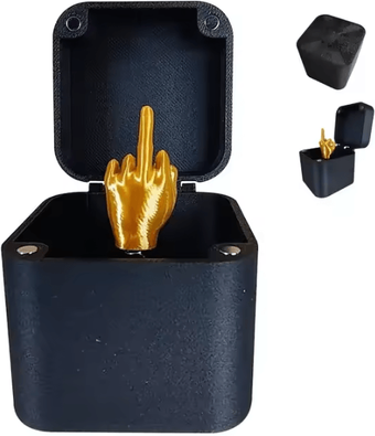 Inspire Curations Middle Finger Surprise Box Prank Gift Box Funny Desk Toy & Novelty Gag Gift 1pcs