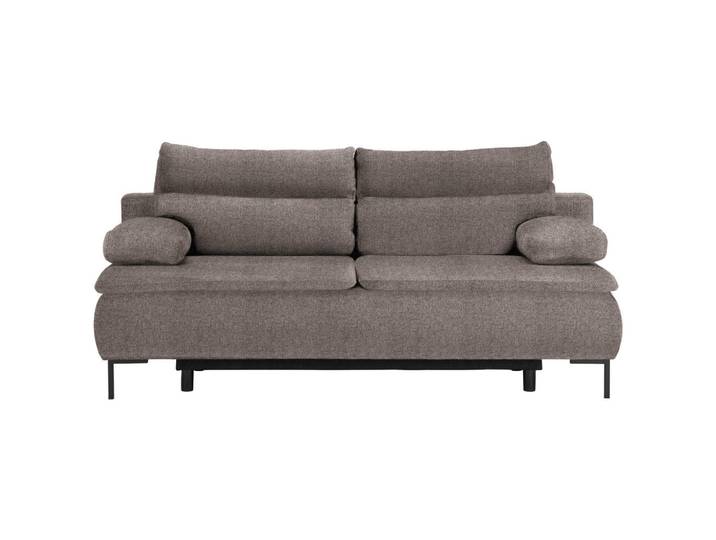 Novel Boxspringsofa, Braun, Metall, Füllung: Schaumstoff, 202x93x100 cm, Stoffauswahl, Wohnzimmer, Sofas & Couches, Schlafsofas, Schlafsofas mit Bettkasten