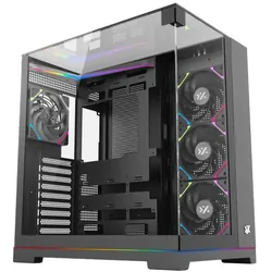 xyz Tesseract A-RGB (ATX, mATX, Mini-ITX), PC Gehäuse, Schwarz
