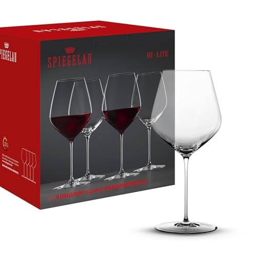 Spiegelau Hi-Lite Rode Wijnglazen van Kristalglas, Set van 4 stuks, 734 ml