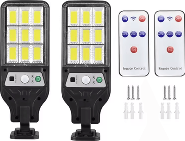 Inspire Curations Ultra Bright Solar Street Light 120 Degree Wide Angle Outdoor LED Light b 2pcs