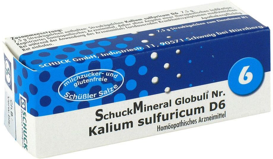 Schuckmineral Globuli 6 Kalium sulfuricum D6