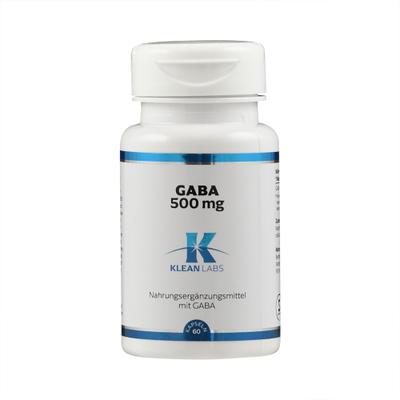 Gaba 500 mg Klean Labs Kapseln 60 St