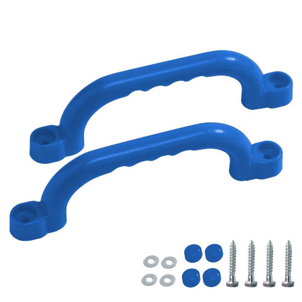 Robuste Handgriffe aus Kunststoff für Spieltürme - Wetterfestes Kletterzubehör - 25x7,5 cm - Inklusive Montageset für maximale Sicherheit - Wickey