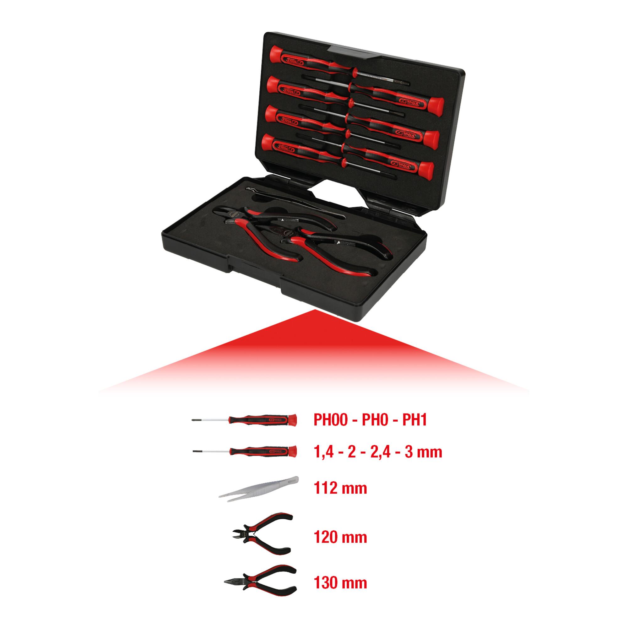 KS Tools Feinmechanik-Werkzeug-Satz, 10-tlg. (500.7180)