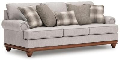 "Signature Design by Ashley Meadowview Gray/Brown Sofa - 99""W x 40""D x 41""H"