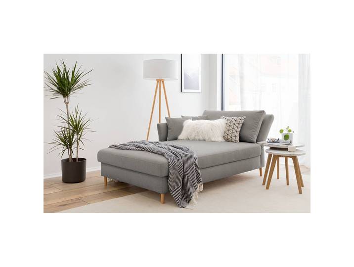 Recamiere Hillarys II Grau/Grau Webstoff 101cm Ausrichtung rechts Skandi