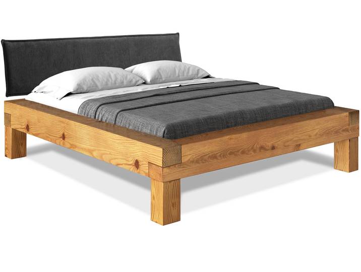 CURBY 4-Fuß-Balkenbett mit Polsterkopfteil, Material
