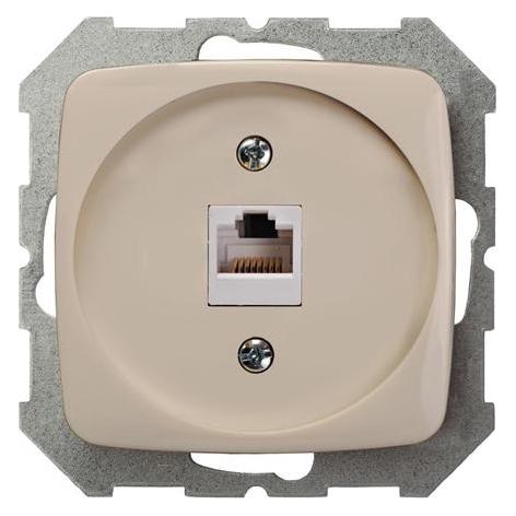 Liregus Powerp 1plug PC Unfr Rj45 Sand (IKL-001-01A/S)