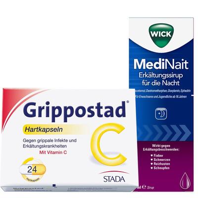 Erkältungsset Wick MediNait & Grippostad C 1 St Set