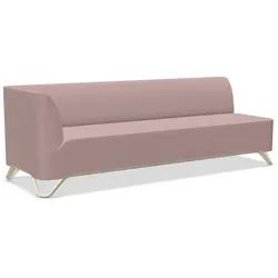 Profim Softbox 3R Sofa 3-Sitzer, Armlehne links, Kufengestell frei konfigurierbar