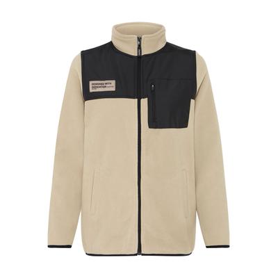 Trainingsjacke OXMO "Trainingsjacke OXNete", Damen, Gr. L, beige (dune), Obermaterial: 100% Polyester PES., Jacken Trainingsjacke