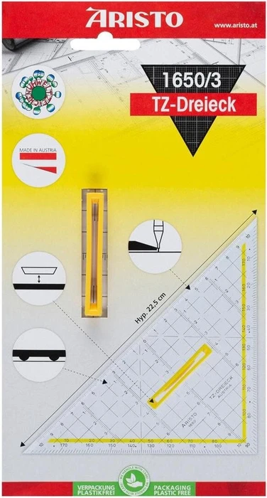 ARISTO Geometrie-Dreieck 22,5 cm