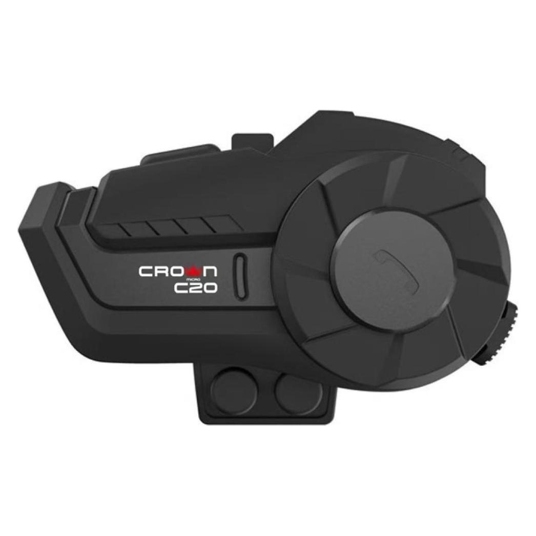 Crown Motorcycle intercom C20 Bluetooth 5.1 black (KAT07525)