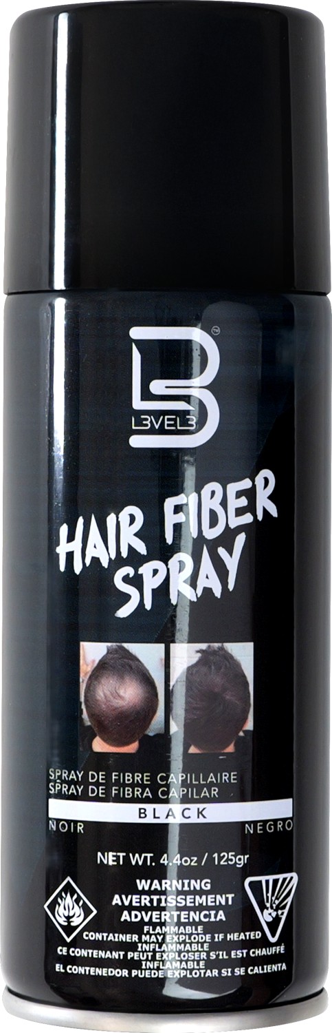 L3VEL3 Hair Fiber Spray Black 200 ml LV30100