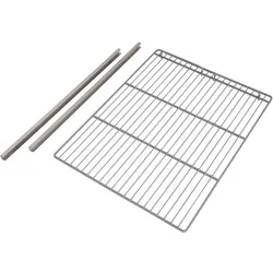 GastroHero Rost Set GN 2/1 mit 2 Schienen für ELINE Kühlschränke Ersatzrost KS-ELINE650M TKS-ELINE650M