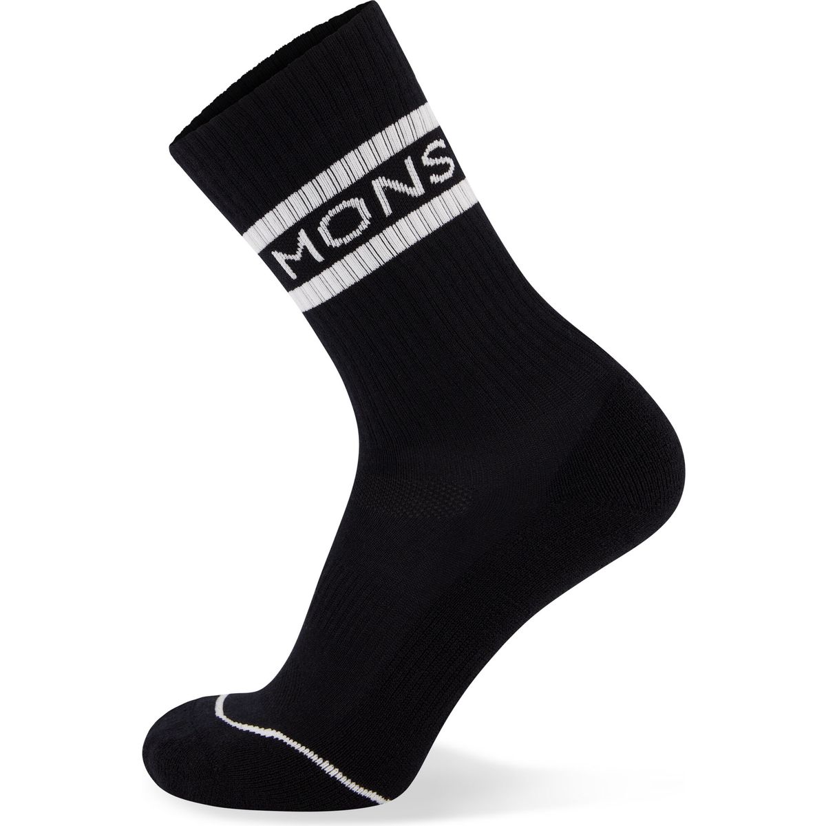 Mons Royale Signature Merino Crew Socks black / white (92) L 100907-1160-092-L