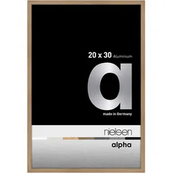 Nielsen Aluminium-Bilderrahmen Alpha  Normalglas / Floatglas / Eiche / 20 x 30