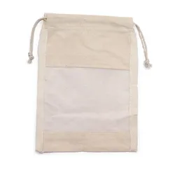 Med Cotton Window Pouch - 21x15cm