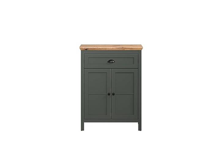 trendteam smart living - Commode - Armoire - Stanton - Dimensions d'assemblage (LxHxP) 77 x 102 x 39 cm - Couleur Vert pin avec chêne Evoke - 220986704