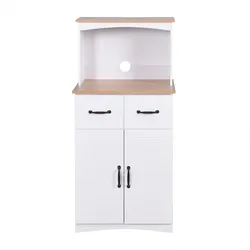 HTI-Living, Regal, Küchenschrank Landhausstil Weiss (60 x 40 x 120 cm)