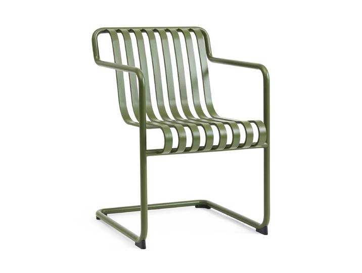 HAY - Palissade Cantilever Dining Armlehnenstuhl, olive