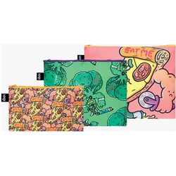 Loqi Zip Pockets, Necessaire, Mehrfarbig