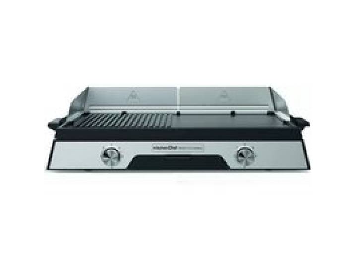 Kitchen Chef Plancha électrique 2200w plaque inox 52 x 31.5cm - PLANCHADUO2200