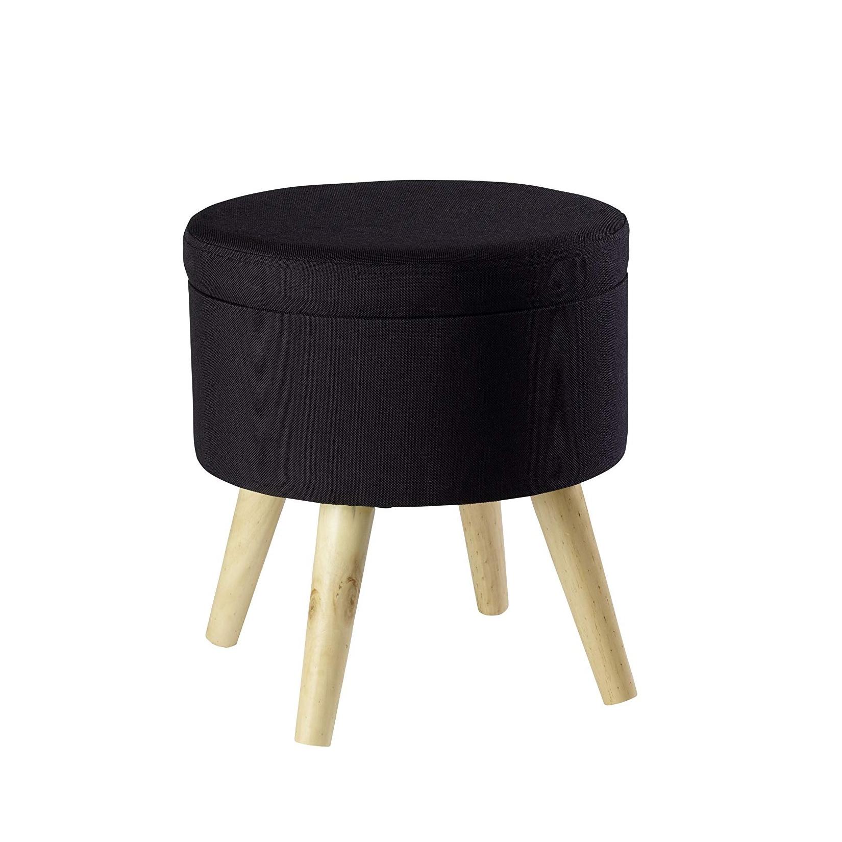 Echtwerk Sitzhocker MAX mit Holzfüßen