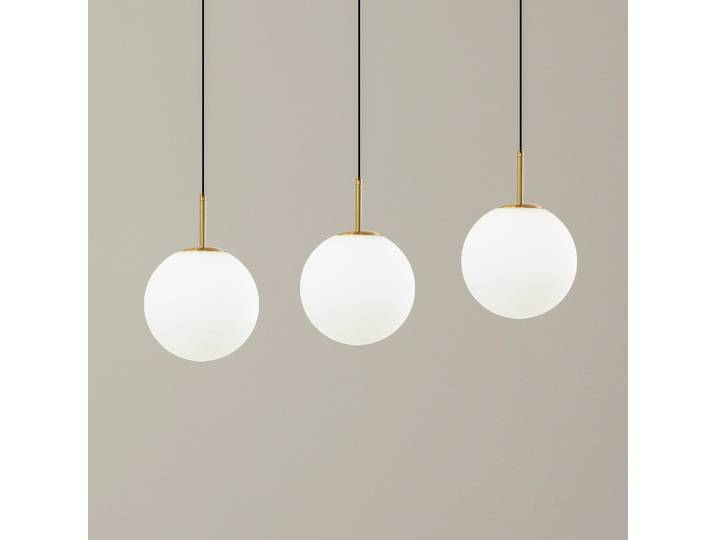 Joran 3 LED Suspension Opale - Lucande - Salle à manger - Moderne - Verre - Multi-ampoules