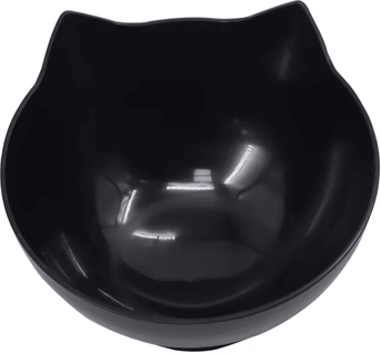 Inspire Curations DineEase Elevated Double Pet Bowl With Non Slip Stand black Bowl