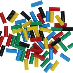 Bosch Klebesticks Gluey, Farb-Mix, 70 Stück, rot, gelb, blau, grün, schwarz transparent - 2608002005 - transparent