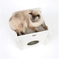 Catit Katzenmöbel Vesper Cottage (49 cm, Weiss), Katzenbaum