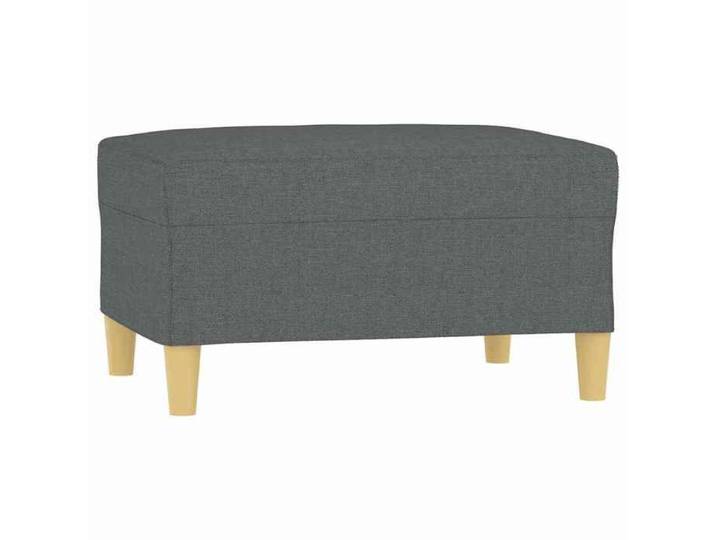 Repose-pied - Tissu - Inclinable - Intérieur - Gris foncé - 70x55x41 cm - V3