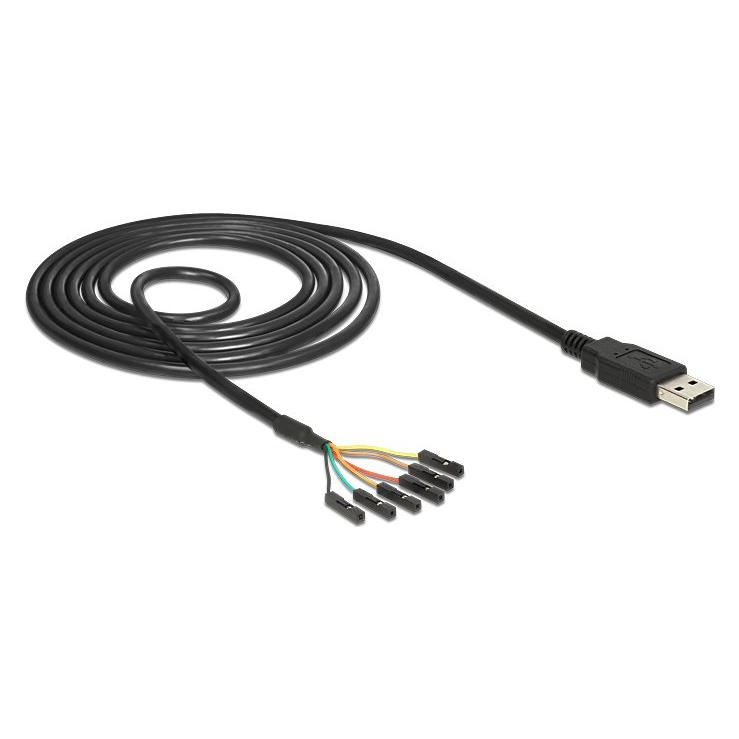 Delock USB Stecker > TTL 6 Pin Pin Header Buchse einzeln 5V (83786)