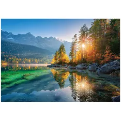 FOTOTAPETE Landschaft Gebirge Blau 300x210 cm