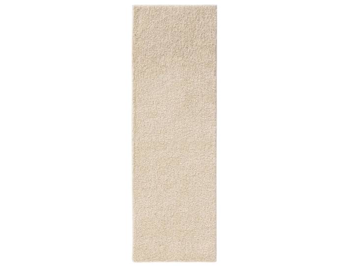 Tapis à poils longs crème 80x300